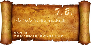 Tőkés Bernadett névjegykártya